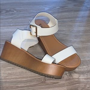 White Platform Sandals